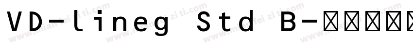 VD-lineg Std B字体转换
